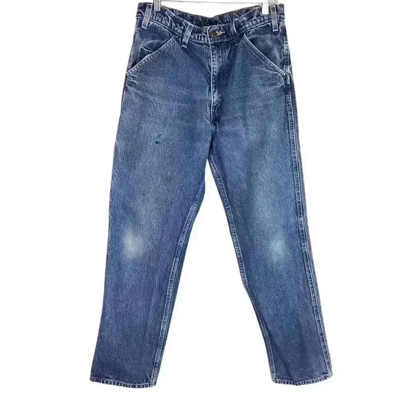 Wildass Jeans Mens 34 X 32 Blue Logger Carpenter No Suspender Buttons Vintage - Picture 1 of 7